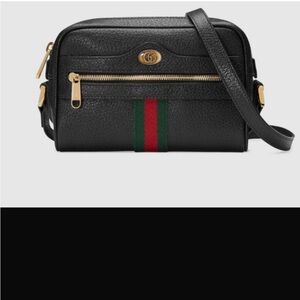 Gucci Black Leather Crossbody Bag